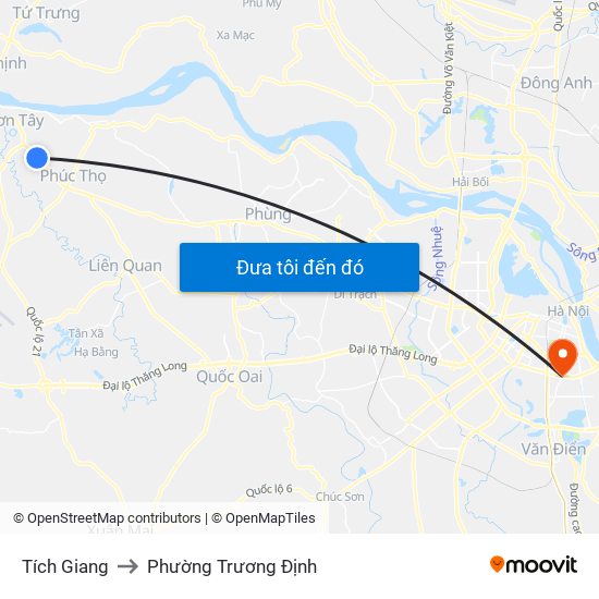 Tích Giang to Phường Trương Định map