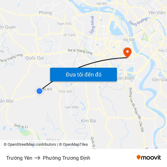 Trường Yên to Phường Trương Định map