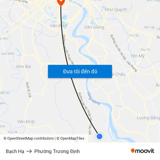 Bạch Hạ to Phường Trương Định map
