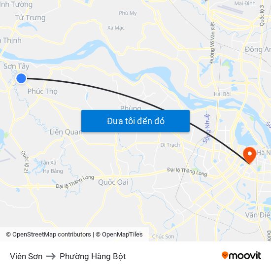 Viên Sơn to Phường Hàng Bột map