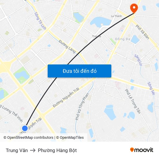 Trung Văn to Phường Hàng Bột map