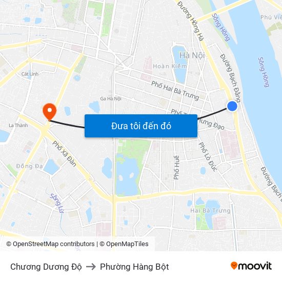 Chương Dương Độ to Phường Hàng Bột map