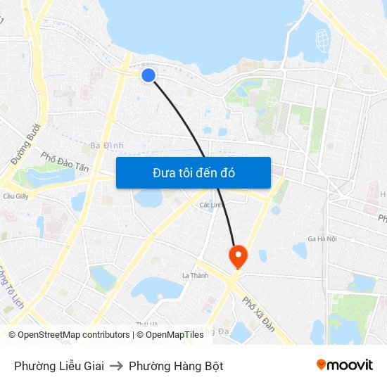 Phường Liễu Giai to Phường Hàng Bột map