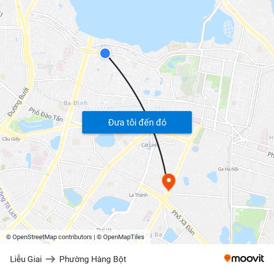 Liễu Giai to Phường Hàng Bột map