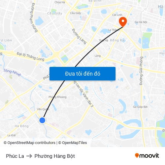 Phúc La to Phường Hàng Bột map