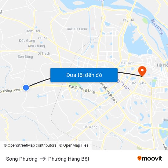 Song Phương to Phường Hàng Bột map