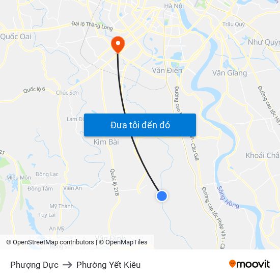 Phượng Dực to Phường Yết Kiêu map