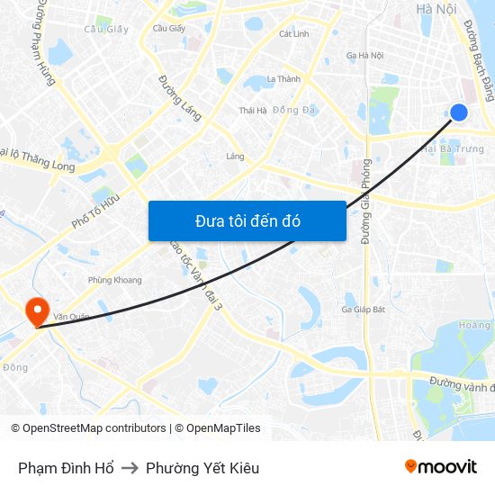 Phạm Đình Hổ to Phường Yết Kiêu map