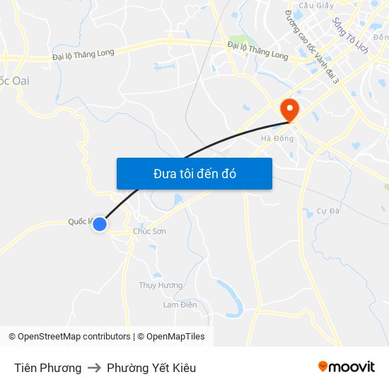 Tiên Phương to Phường Yết Kiêu map