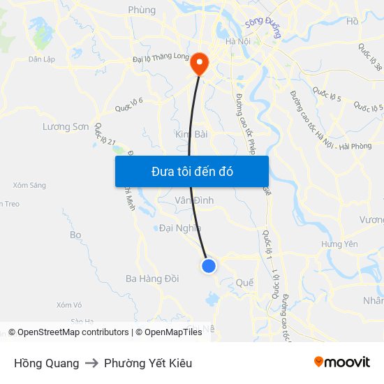 Hồng Quang to Phường Yết Kiêu map