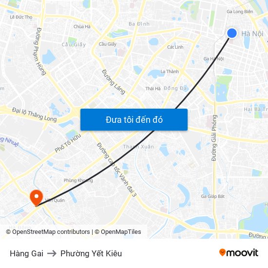 Hàng Gai to Phường Yết Kiêu map