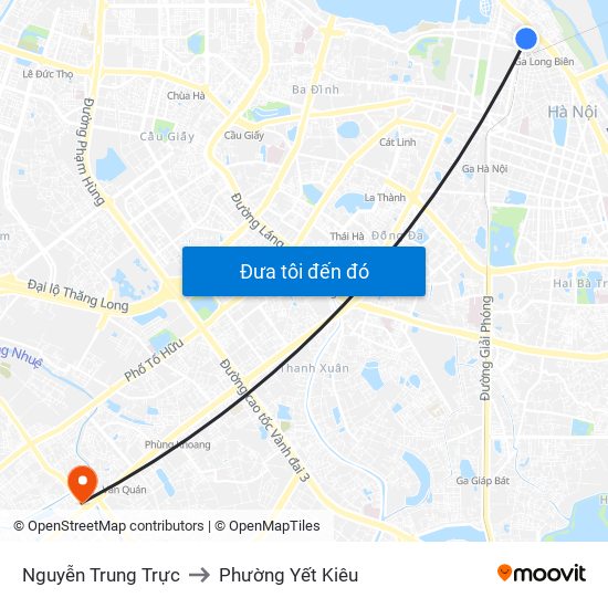 Nguyễn Trung Trực to Phường Yết Kiêu map