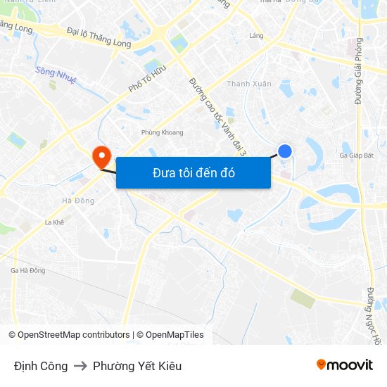 Định Công to Phường Yết Kiêu map