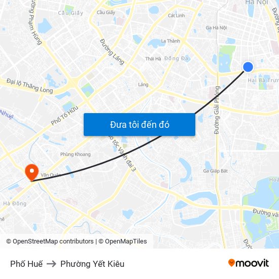 Phố Huế to Phường Yết Kiêu map