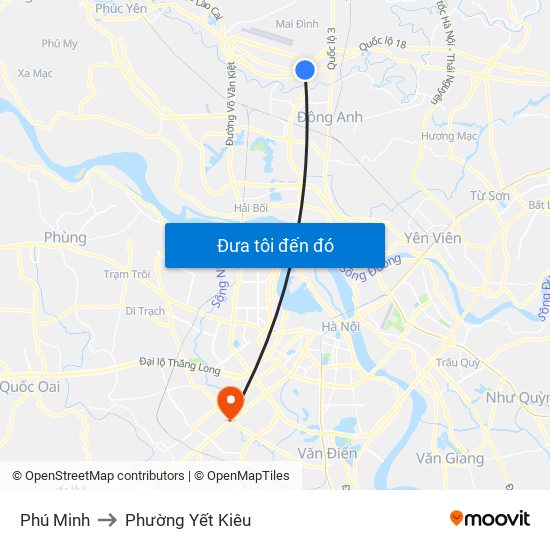 Phú Minh to Phường Yết Kiêu map