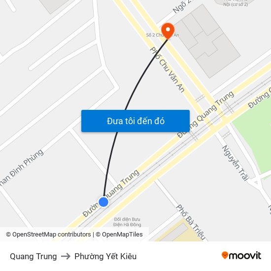 Quang Trung to Phường Yết Kiêu map