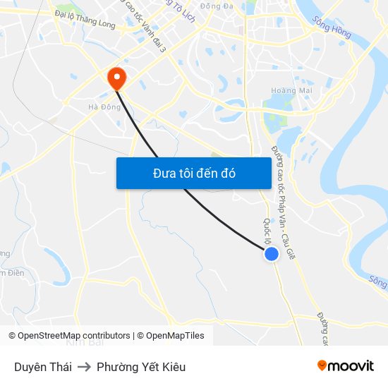 Duyên Thái to Phường Yết Kiêu map