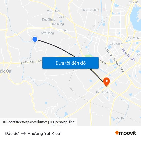 Đắc Sở to Phường Yết Kiêu map