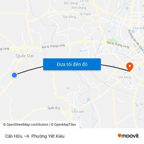 Cấn Hữu to Phường Yết Kiêu map