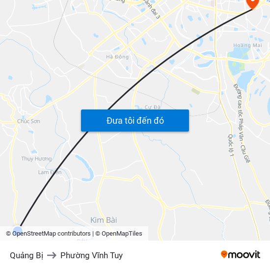 Quảng Bị to Phường Vĩnh Tuy map