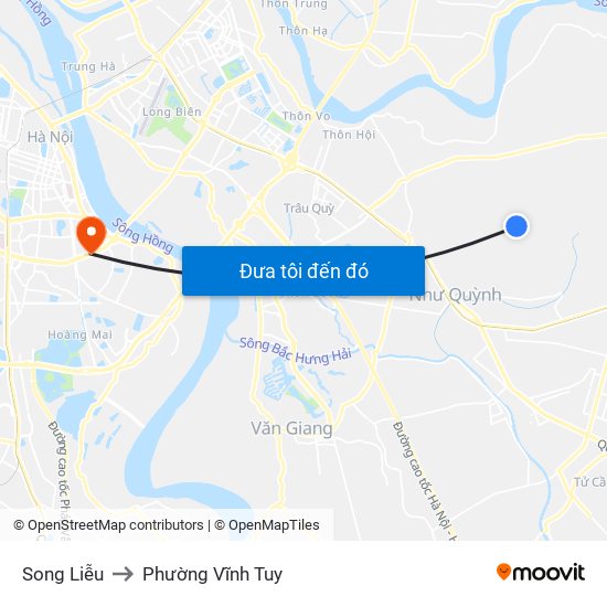 Song Liễu to Phường Vĩnh Tuy map