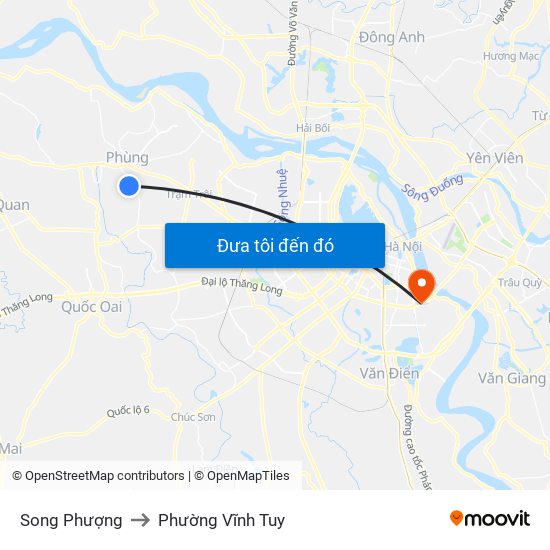 Song Phượng to Phường Vĩnh Tuy map