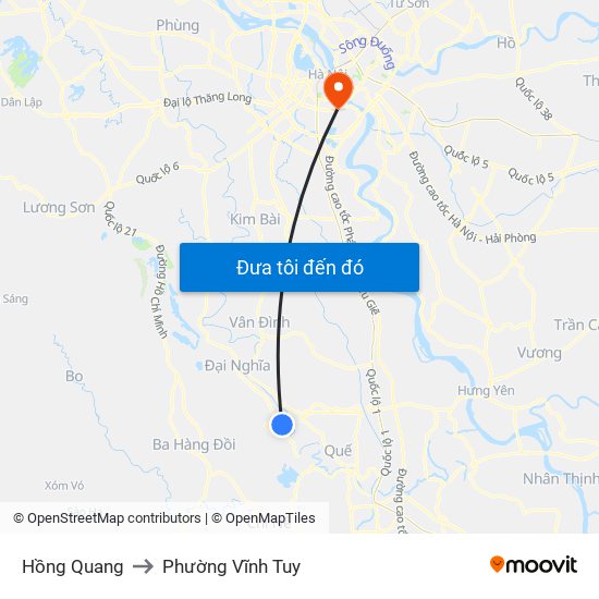 Hồng Quang to Phường Vĩnh Tuy map