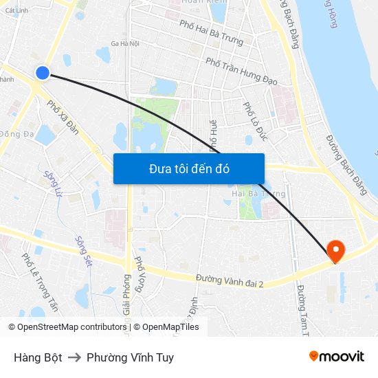 Hàng Bột to Phường Vĩnh Tuy map