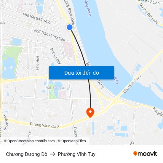 Chương Dương Độ to Phường Vĩnh Tuy map