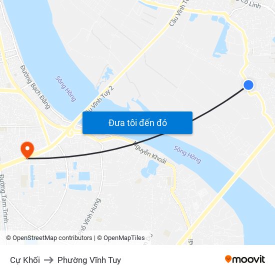 Cự Khối to Phường Vĩnh Tuy map