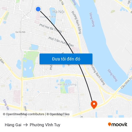 Hàng Gai to Phường Vĩnh Tuy map