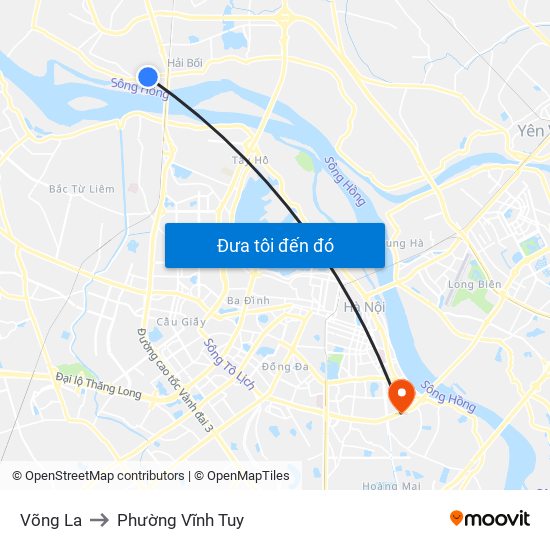 Võng La to Phường Vĩnh Tuy map