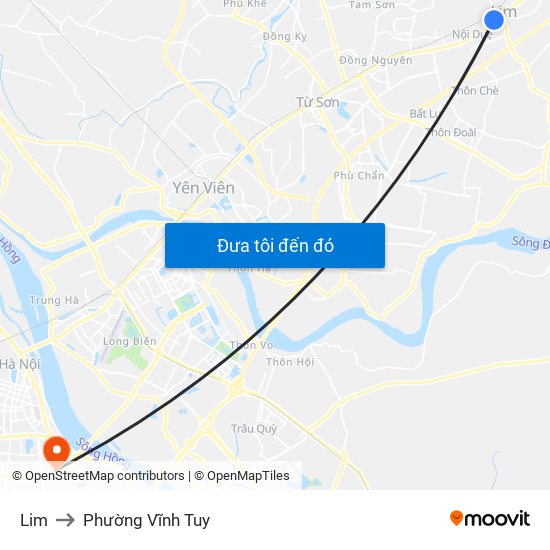 Lim to Phường Vĩnh Tuy map