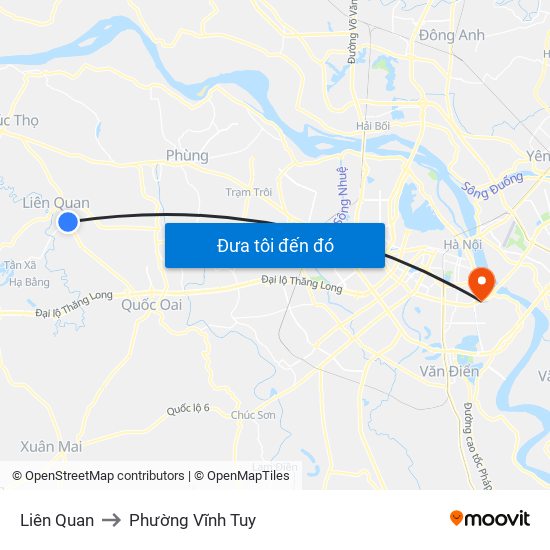Liên Quan to Phường Vĩnh Tuy map
