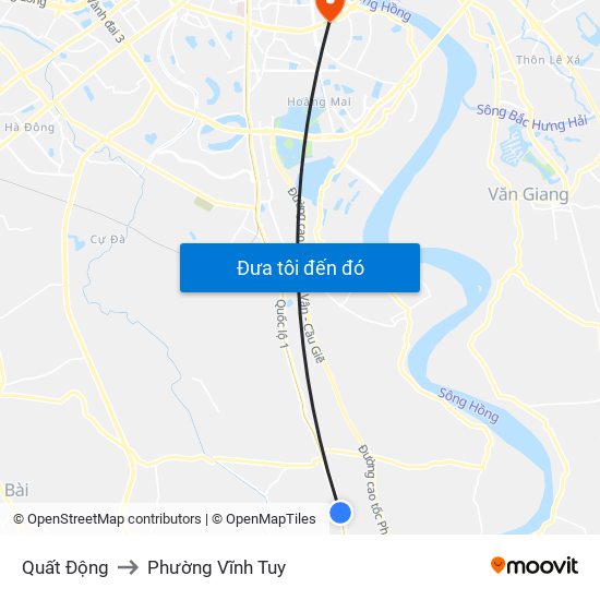 Quất Động to Phường Vĩnh Tuy map