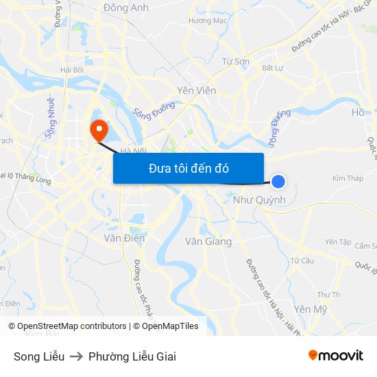 Song Liễu to Phường Liễu Giai map