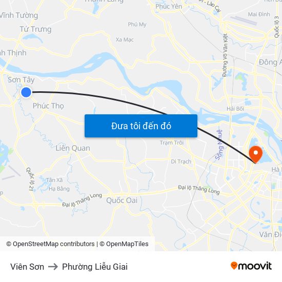 Viên Sơn to Phường Liễu Giai map