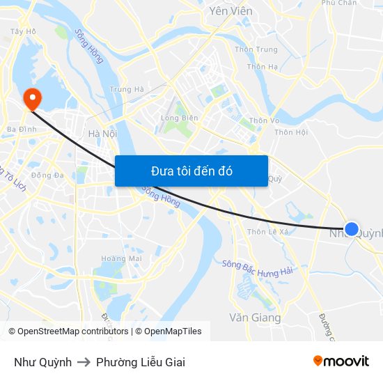 Như Quỳnh to Phường Liễu Giai map