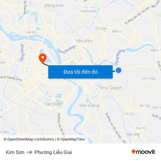 Kim Sơn to Phường Liễu Giai map