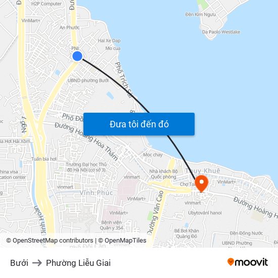 Bưởi to Phường Liễu Giai map