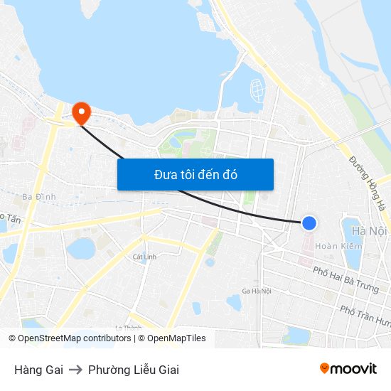 Hàng Gai to Phường Liễu Giai map