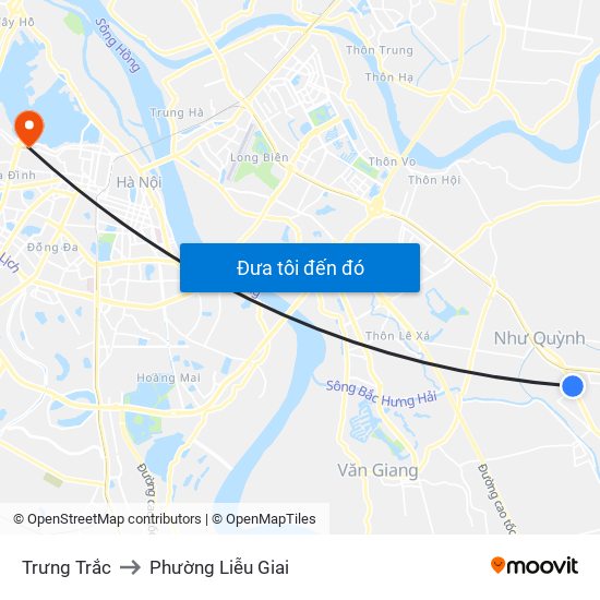Trưng Trắc to Phường Liễu Giai map