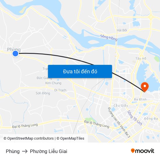 Phùng to Phường Liễu Giai map