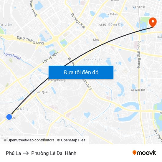 Phú La to Phường Lê Đại Hành map