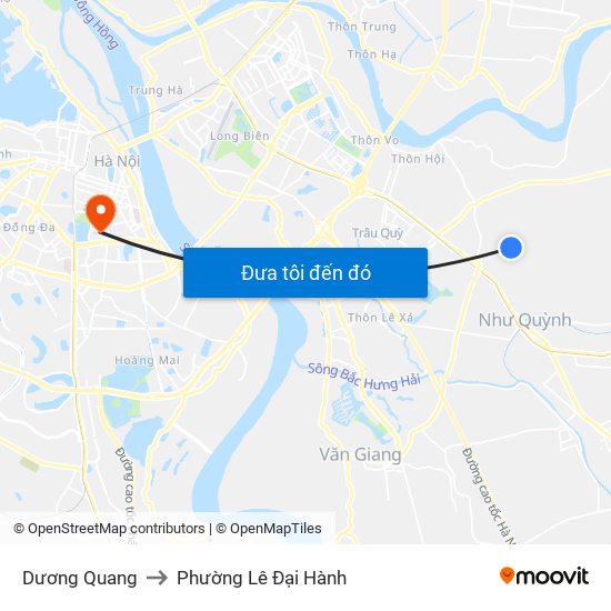 Dương Quang to Phường Lê Đại Hành map