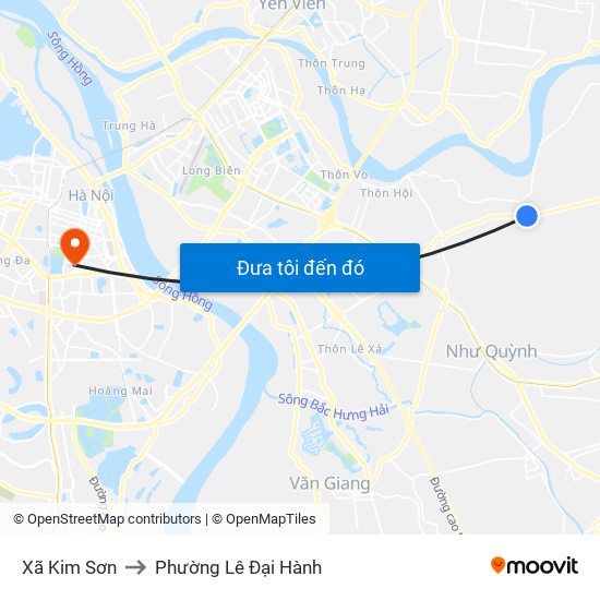 Xã Kim Sơn to Phường Lê Đại Hành map