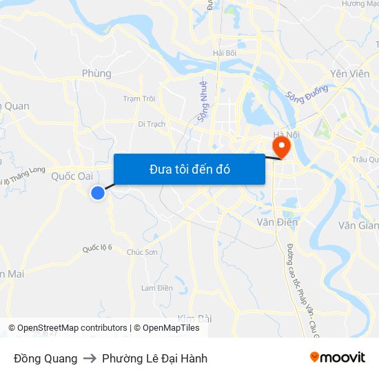 Đồng Quang to Phường Lê Đại Hành map