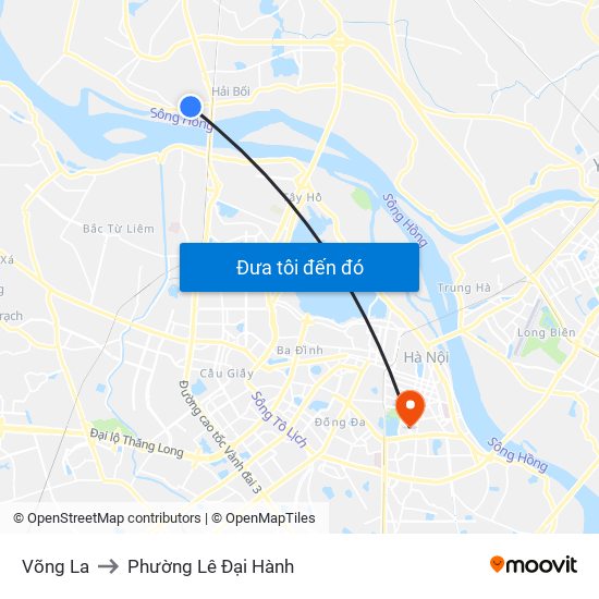 Võng La to Phường Lê Đại Hành map