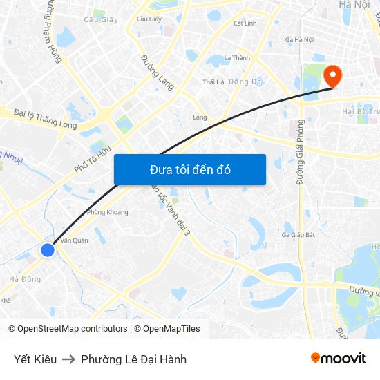 Yết Kiêu to Phường Lê Đại Hành map