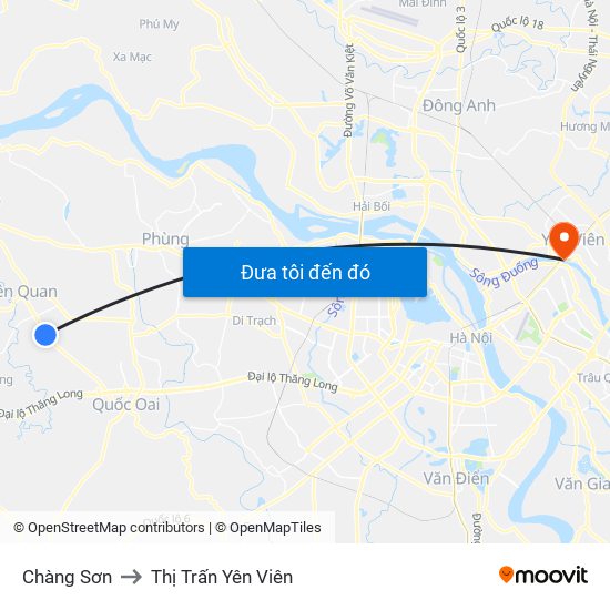 Chàng Sơn to Thị Trấn Yên Viên map